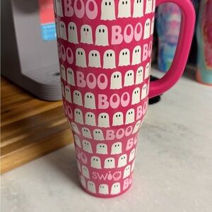 Pink Ghost Boo Tumbler